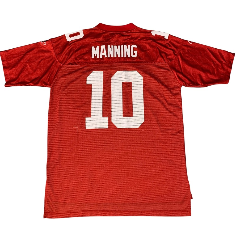 Vintage Eli Manning Giants #10 Reebok NFL Players Authentic Jersey XL Red